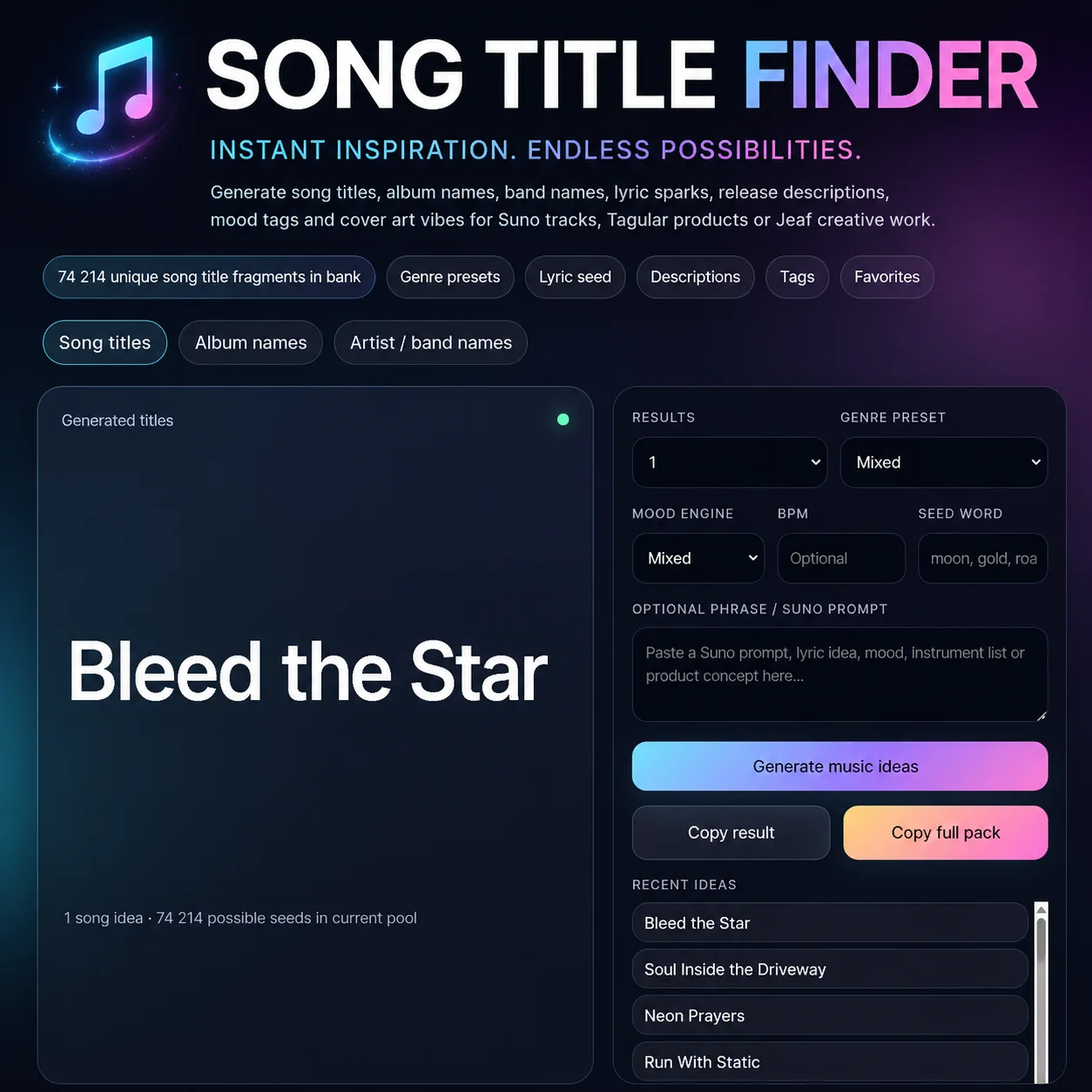 Song Title Finder